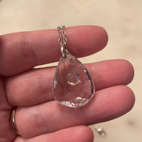 Swarovski crystal pendant with mini crystal within - Picture 4 of 8